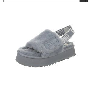 Gray UGG slipper